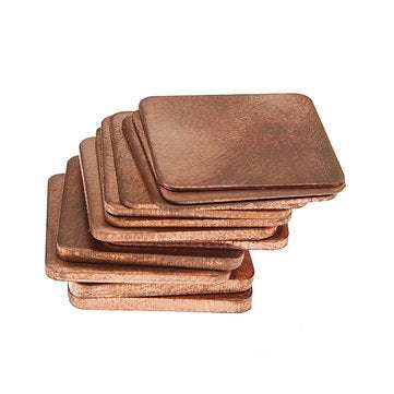 Laptop GPU CPU Copper Heat Sink Pad Shim 15x15mm 6 Size (SIZE: 0.5MM)