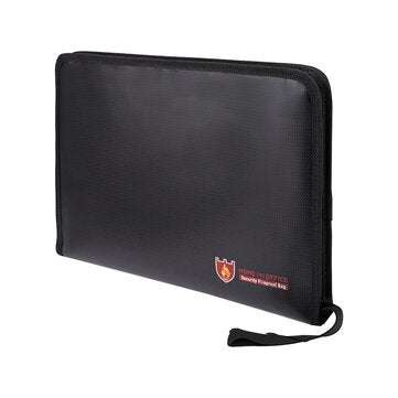 Fireproof File Folder Portable Heat Resistant Document Bag Bills Storage Organizer Home School Busin