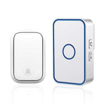 CACAZI FA78 Self-powered Wireless Smart Home Doorbell Switch One for One Pager Wa... (COLOR.: WHITE)