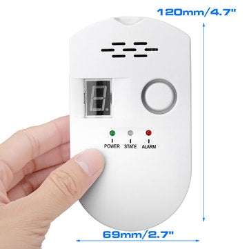 Digital Combustible Gas Leak Alarm Sensor Detector US Plug Propane Butane Natural Gas Detector