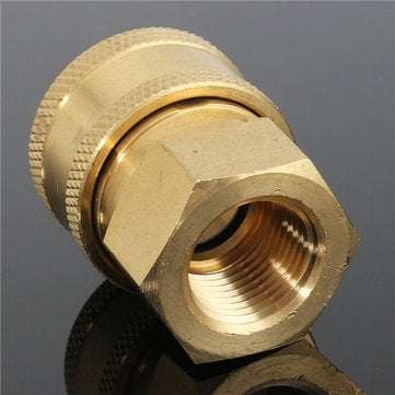 Brass Quick Connect Coupler Pressure Washer Pipe Thread Adapter