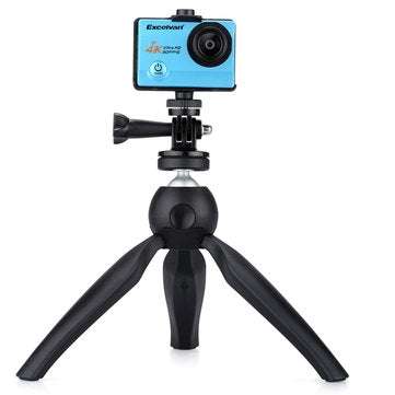 K3 Mini Tripod for Smartphone&Phone Holder Stand Mount for iPhone X 7 Canon Nikon ... (COLOR.: BLUE)
