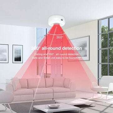 EARYKONG Wireless WIFI Ceiling PIR Mition Detector PIR Alarm Sensor Human Body Infrared Security Det