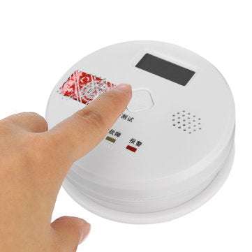 Carbon Gas Monoxide Alarm CO Detector Household Alarm Smoke Detector LCD Display