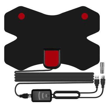 Indoor 3000 Miles X HDTV Antenna Digital Antenna TV Aerial Receiver with Amplifier DVB-T2 ISDB-T AST