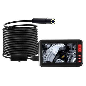 F200 4.3inch Color Screen HD 1080P Digital Borescope 8MM Camera Diameter Built-in Re... (LENGTH: 5M)