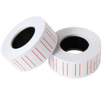 Deli 10 Rolls Price Labels Paper Single Row White Tag Paper Supermarket Grocery Shop Paper Stickers