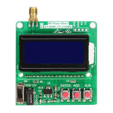 Digital Radio Frequency Power Meter -75~+16dBm Power Attenuation Can Be Set Ultra Small LCD Automati