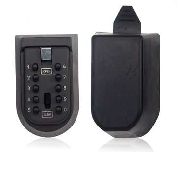 BH001 Wall-mounted Outdoor Key Storage Lock Box 10 Digit Push-Button Combination Password Key Safe B
