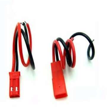 Excellway 10 Pairs 2 Pins JST Male & Female Connectors Plug Cable Wire Line 110mm Red