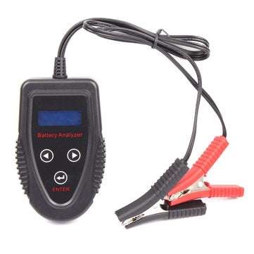 FOXSUR 12V 7V-15V LCD Battery Tester Analyzer Digital Motorcyclce Car Gel AGM WET CA SLA CCA IR SOH