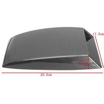 Carbon Fiber Board Pattern Car Decorative Air Flow Intake Scoop Bonnet Vent Cover Hood