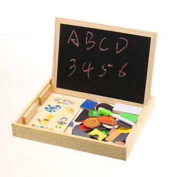 Children Magnetic Puzzle Educational Jigsaw Game Toys Magnetic Puzzle Animal Figures Drawing Busy Bo