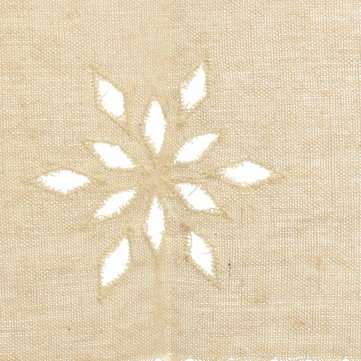 Country Style French Cotton Linen Embroidery Cafe Curtain Home Kitchen Curtain