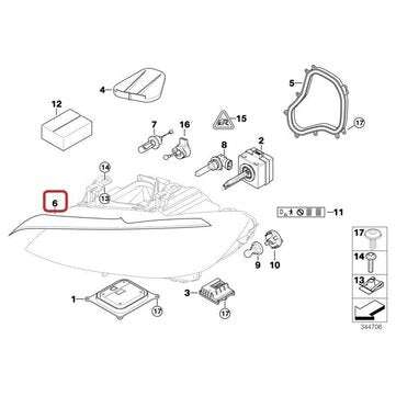 E92 E93 2006-2009 M3 2008-2012 General Headlight Sealing Tape Gasket Front Headlight Gasket Pair Set