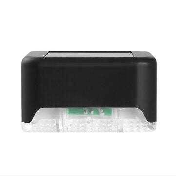 Intelligent Light-Control LED Solar Deck Step Stair Lawn Light Outdoor ... (SHELL COLOR: BLACKSHELL)
