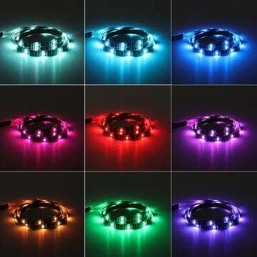 DC5V USB Powered SMD5050 RGB Color Change LED Strip Light  Computer TV Backlight Kit