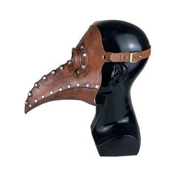 Halloween Medieval Steampunk Plague Doctor Bird Mask Latex Punk Cosplay... (TYPE: COPPERYWITHCOPPER)
