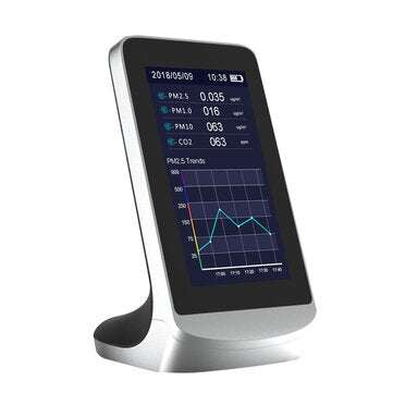 DM72B Digital LCD PM2.5 PM1.0 PM10 HCHO TVOC Air Quality Detector Thermometer and Hygrometer Air Qua