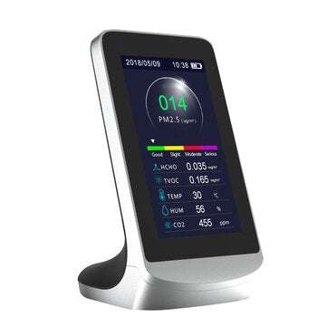 DM72B Digital LCD PM2.5 PM1.0 PM10 HCHO TVOC Air Quality Detector Thermometer and Hygrometer Air Qua