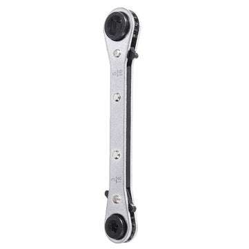 Double Head Adjustable Wrench Ratchet Spanner 3/16 1/4 5/16 3/8 Socket 4 in 1 Ratchet Wrench