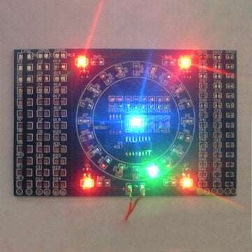 DIY SMD Rotating LED SMD Components Soldering Practice Board Skill Training Kit