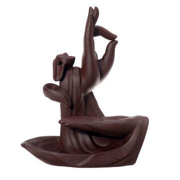 Ceramic Backflow Incense Burner Holder Decoration Handmade Smell Aromatic Home Office Decor Censer w