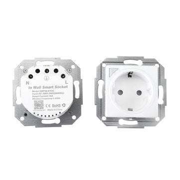 Dual WiFi Smart Light Wall Switch Socket Outlet DE EU Smart Life Tuya Wireless Remote Control Work w