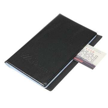 Business Name ID Credit Card Holder Bookcase Organizer Black