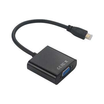 Catda C2331 Micro HDMI to VGA Video Signal Converter with Power Supply Function Display Adapter for