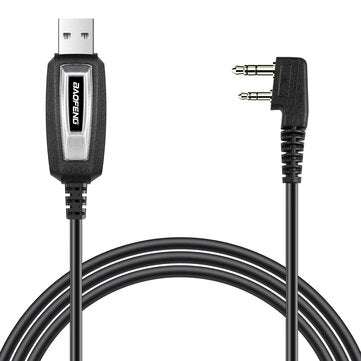 BAOFENG 2 Pins Plug USB Programming Cable for Walkie Talkie UV-5R BF-888S for Kenwood Wouxun Walkie