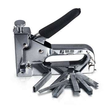 FUJIWARA Nail Stapler Manual Nail Guns Three-use Heavy-Duty Stainless Steel Nail Guns With 800 Stapl