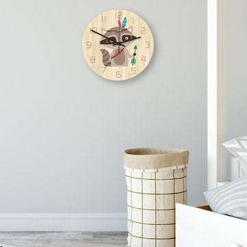CC028 Creative Squirrel Pattern Wall Clock Mute Wall Clock Quartz Wall Clock For Home Office Decorat