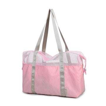 Honana HN-B13 Waterproof Travel Mesh Storage Bag Fashion Colorful  Beach Swimming ... (COLOR.: PINK)