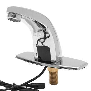 Bathroom Sink Mixers Sensor Tap Chrome Brass Automatic Hands Free Infrared Basin Faucet
