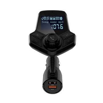 Car MP3 Player bluetooth 4.1 LCD Screen Display With QC3.0 Charger FM Hands-free AUX TF Card U Disk