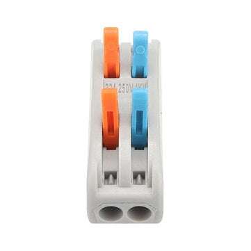 Excellway 30pcs PCT-2 2Pin Colorful Docking Connector Electrical Connectors Wire Terminal Block Univ