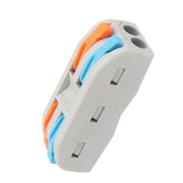 Excellway 30pcs PCT-2 2Pin Colorful Docking Connector Electrical Connectors Wire Terminal Block Univ
