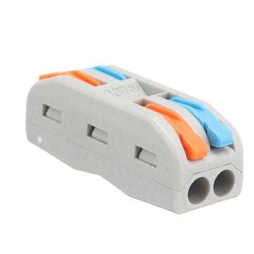 Excellway 30pcs PCT-2 2Pin Colorful Docking Connector Electrical Connectors Wire Terminal Block Univ