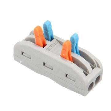 Excellway 30pcs PCT-2 2Pin Colorful Docking Connector Electrical Connectors Wire Terminal Block Univ