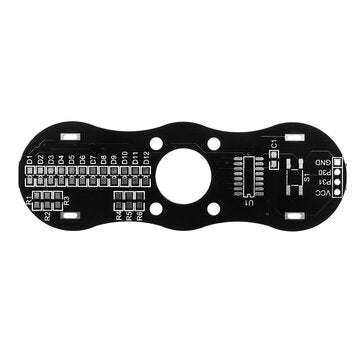 DIY LED Hand Spinner Electronic Kit C51 Single Chip Training Kit