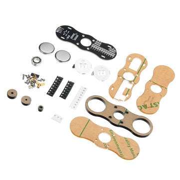 DIY LED Hand Spinner Electronic Kit C51 Single Chip Training Kit