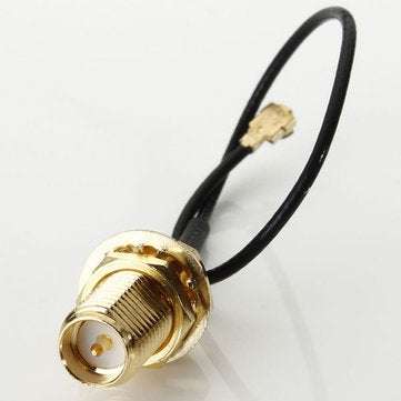 DANIU 10cm PCI U.FL / IPX to RP-SMA Female Jack Pigtail Cable