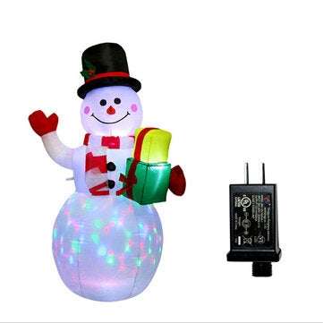 Christmas Inflatable Toys Large Snowman Inflatable Doll With LED Lighting Effect F... (PLUG: USPLUG)