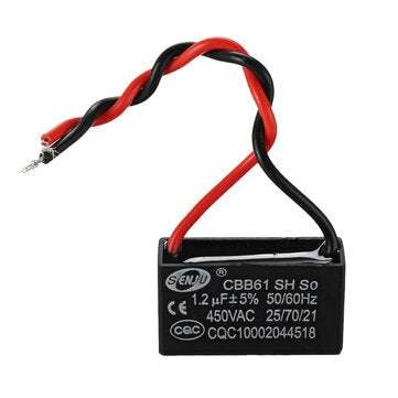 CBB61 1.2UF Starting Capacitance 450V AC Fan Capacitor CBB Motor Run Capacitor