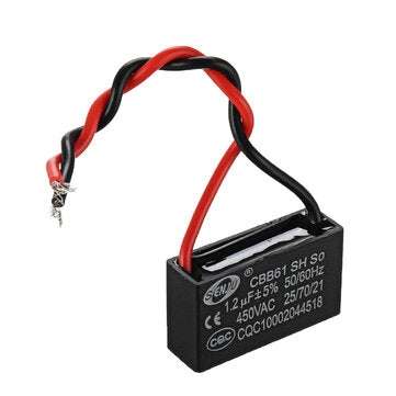CBB61 1.2UF Starting Capacitance 450V AC Fan Capacitor CBB Motor Run Capacitor
