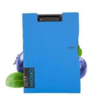 Comix A828 Clip File Folder Double Folding Data Clip Thickening A4 Flat Clip (COLOR.: BLUE)