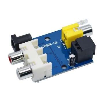 CS8416 CS434 24 Bit 192KHz Coaxial Optical Fiber DAC Decoder Board Module RCA Interface 5-12V Digita