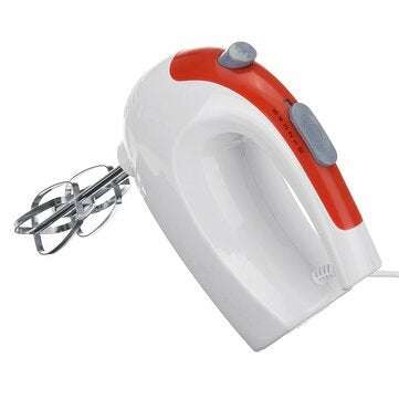 Electric Egg Beater 200W Hand Mixer Stainless Steel Whisk Milk Cooking Baking for Kitchen