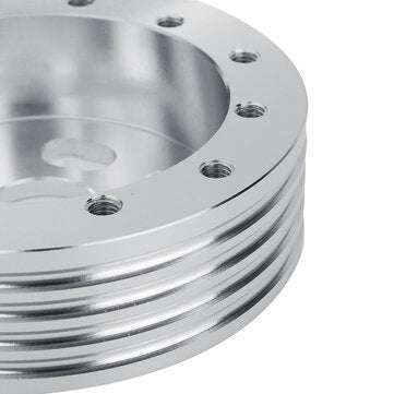 Chrome Steering Wheel Extension Hub Spacer For 6 Hole Steering Wheel to 3 Hole Adapter